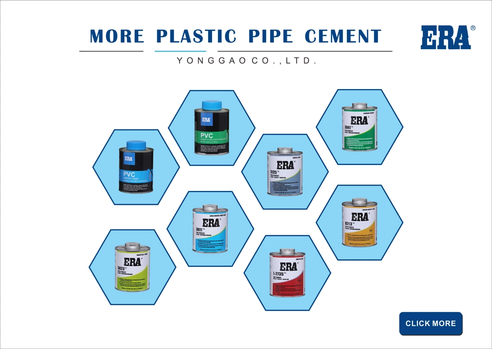 Clear UPVC / PVC L-6373 Pipe Cement Plastic Piping System Glue